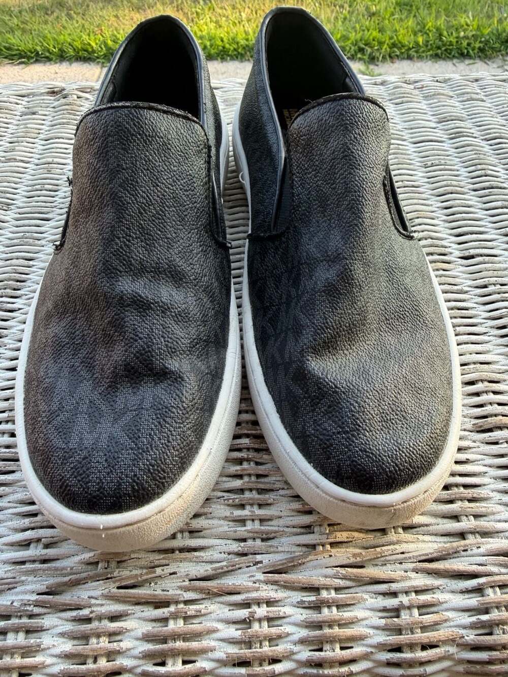 Michael Kors Keaton MK Signature Logo Slip-On Sneakers